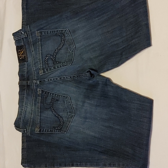 Rock & Republic Boot Cut Jeans Kasandra Rose Gold Stud Size 8 - Picture 7 of 12